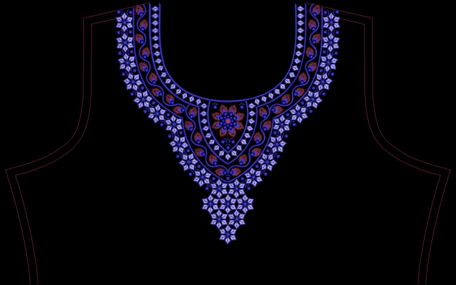 FANCY KURTI  NECK