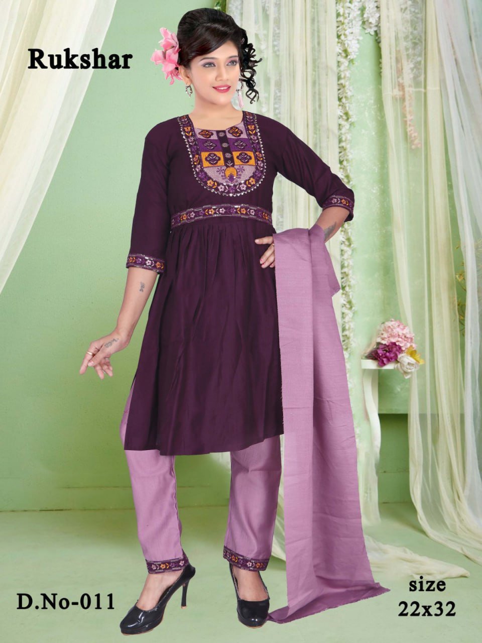 FANCY KURTI  NECK