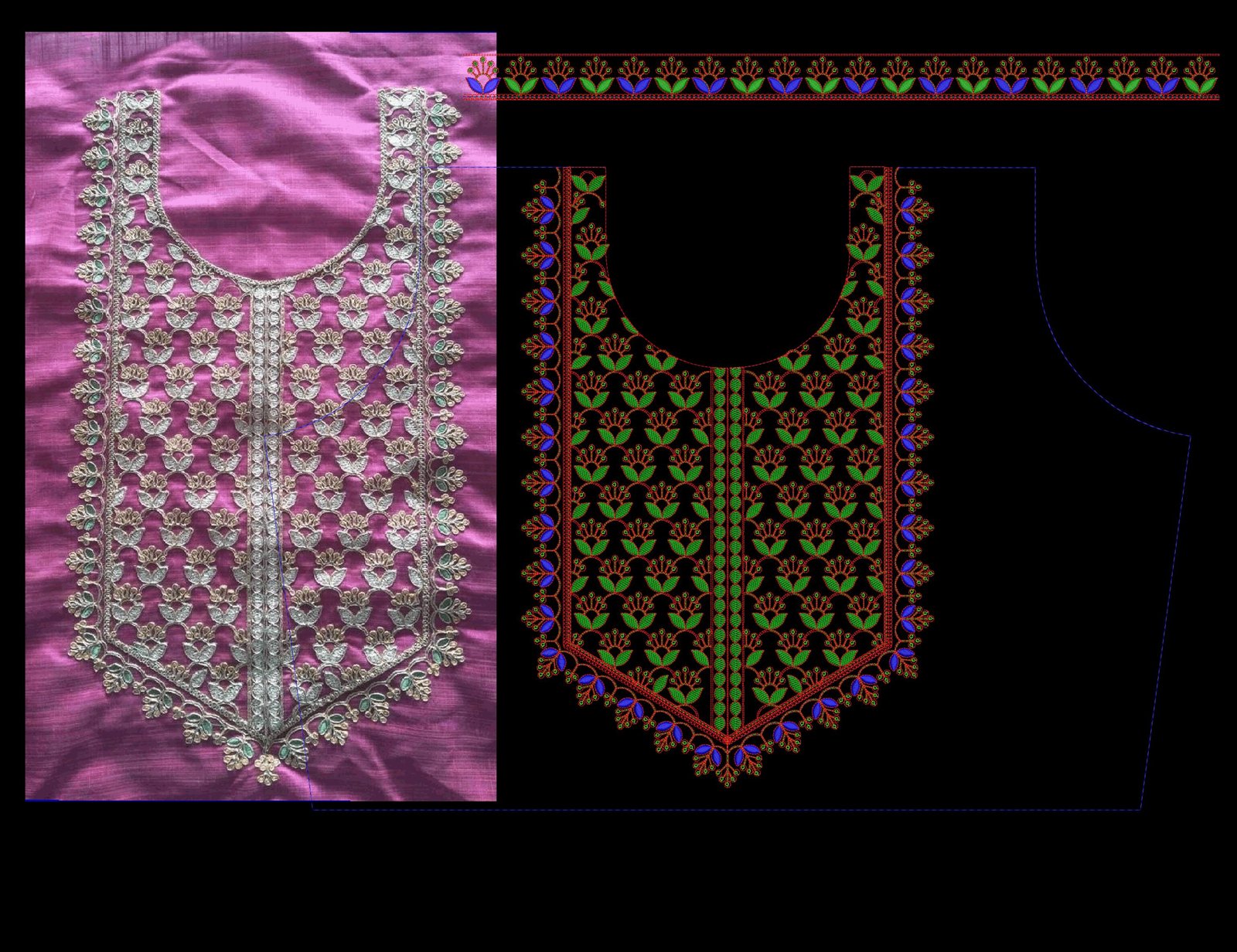 FANCY KURTI  NECK
