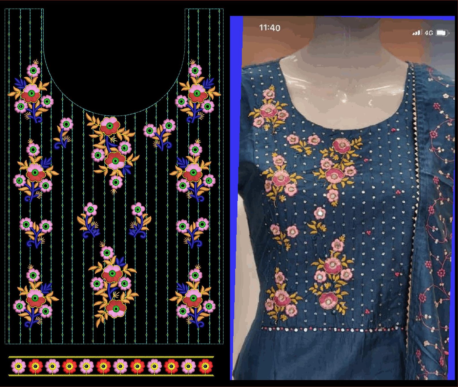 FANCY KURTI  NECK