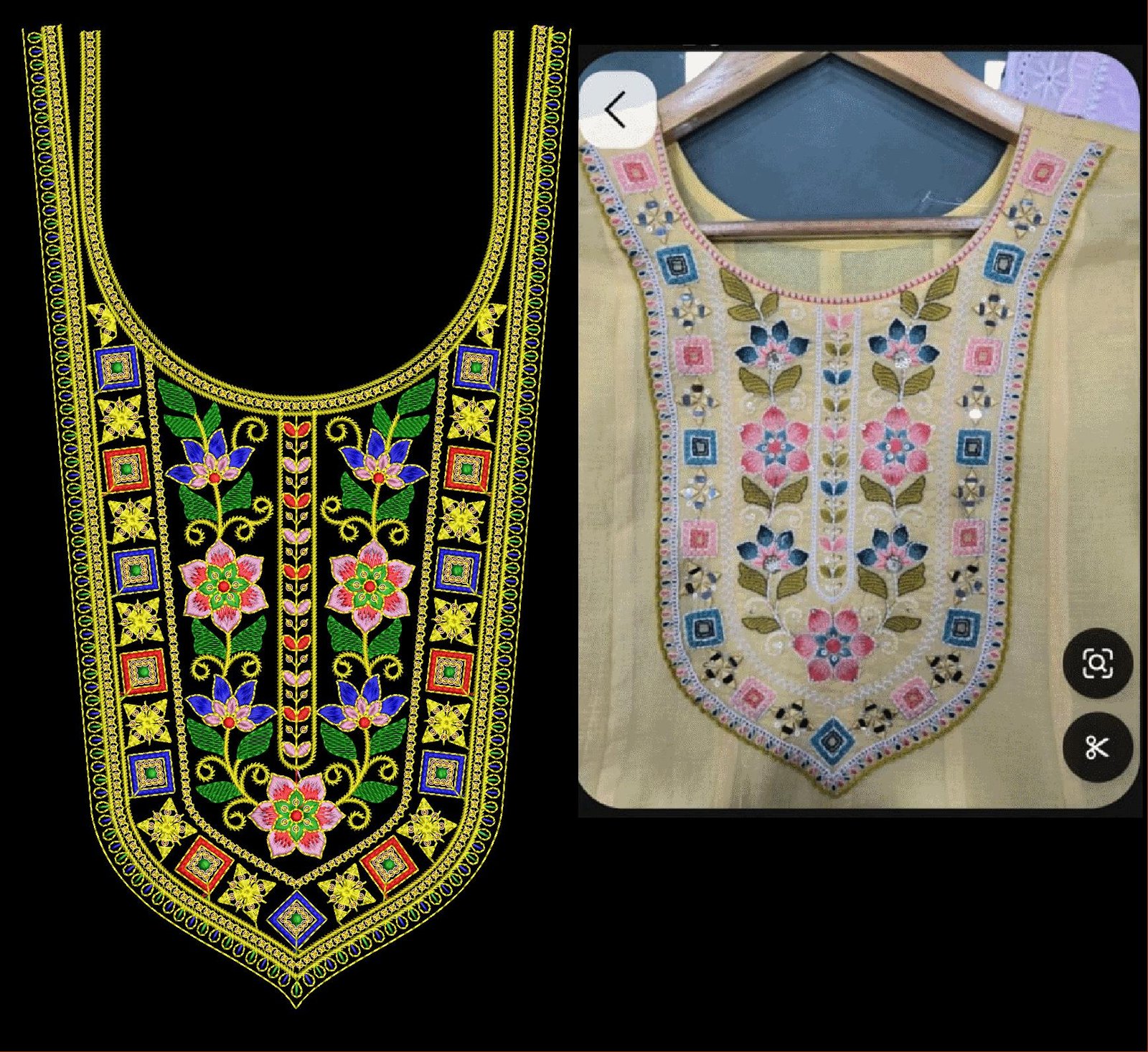FANCY KURTI  NECK