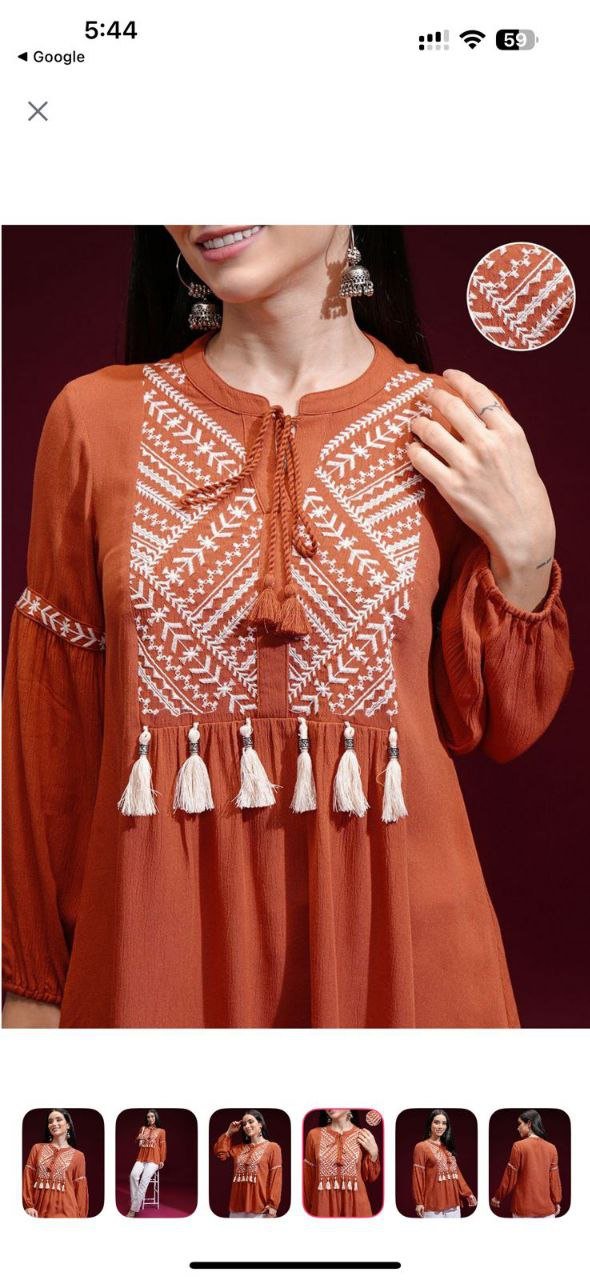 FANCY KURTI  NECK