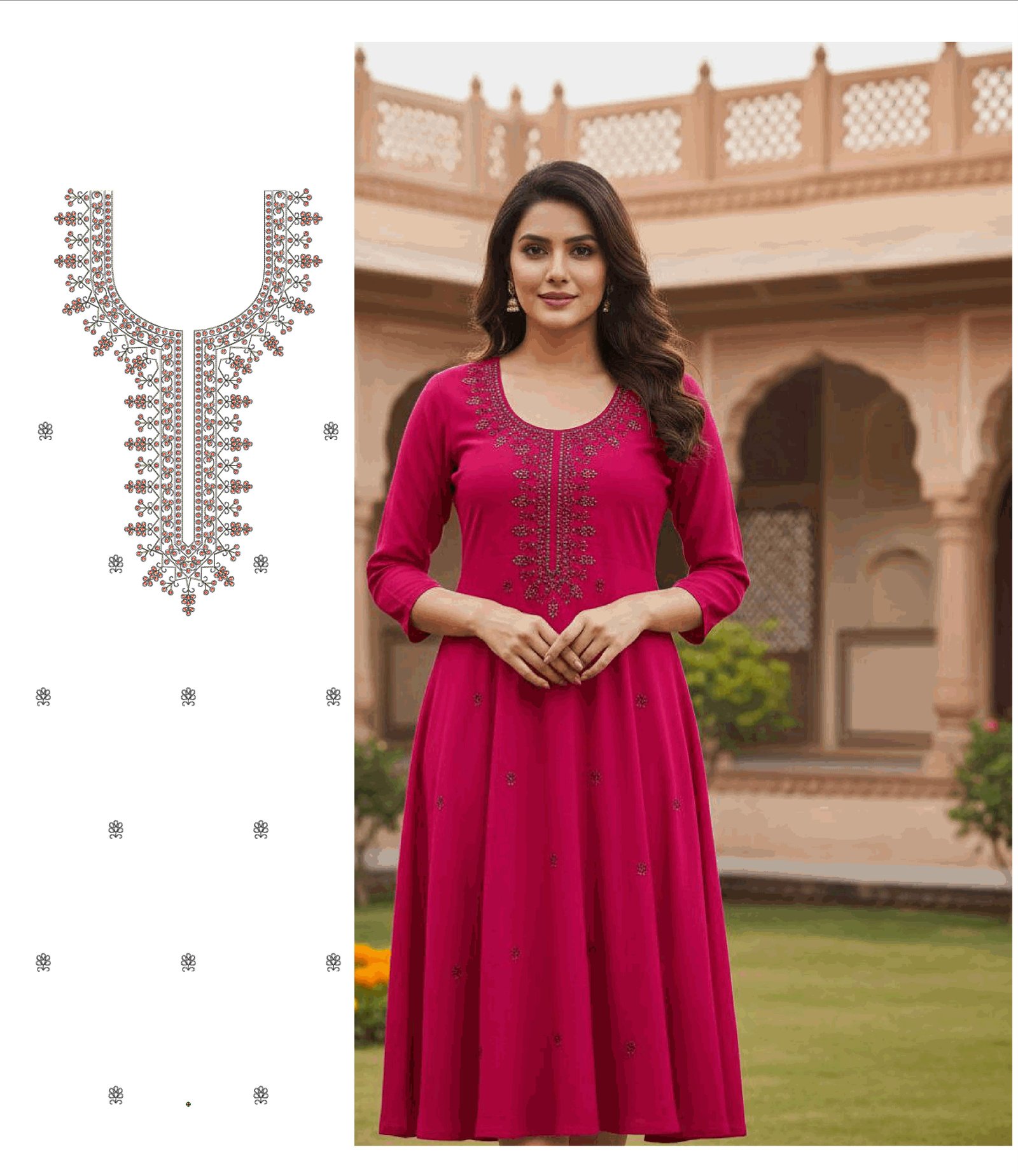 Fncy Kurti Top Penal