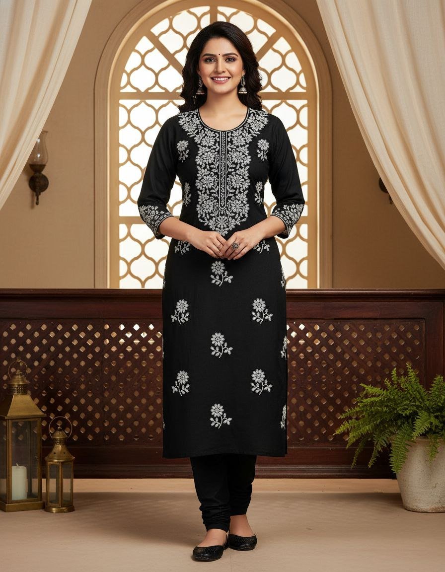 kurti neck panel