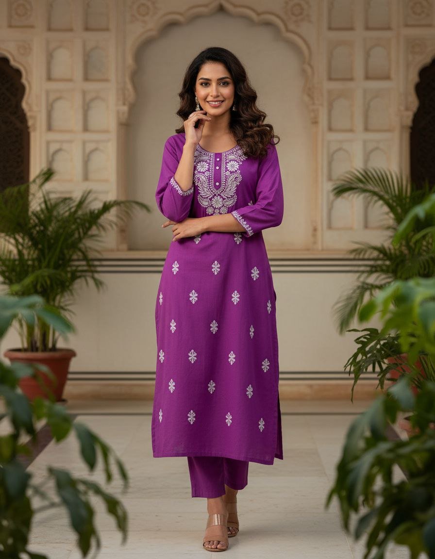 kurti neck panel