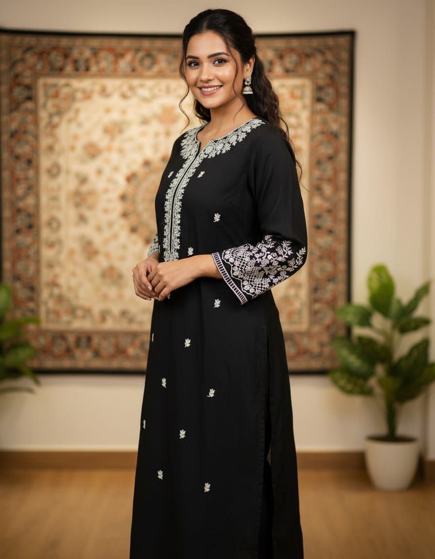 kurti neck panel