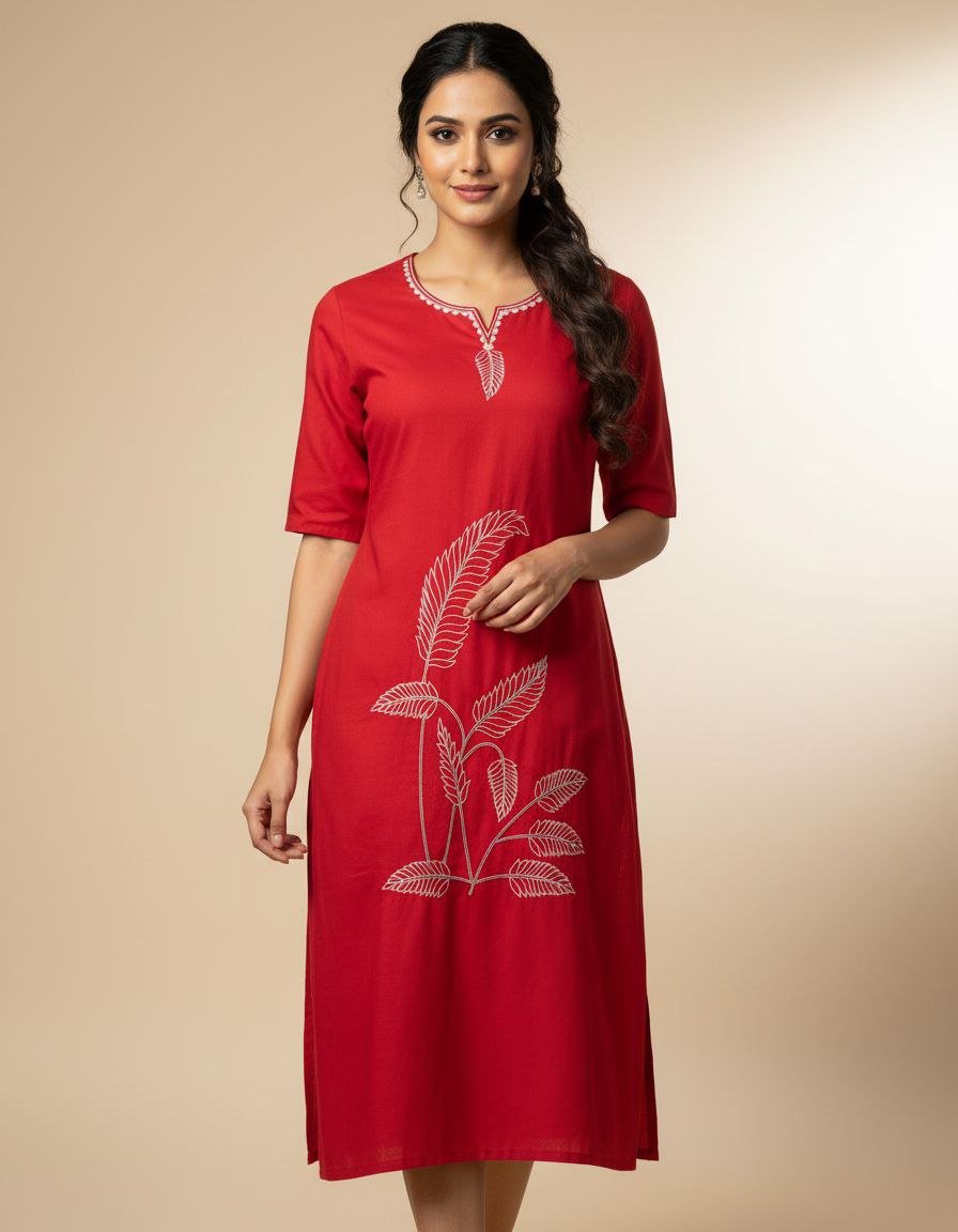 kurti neck panel