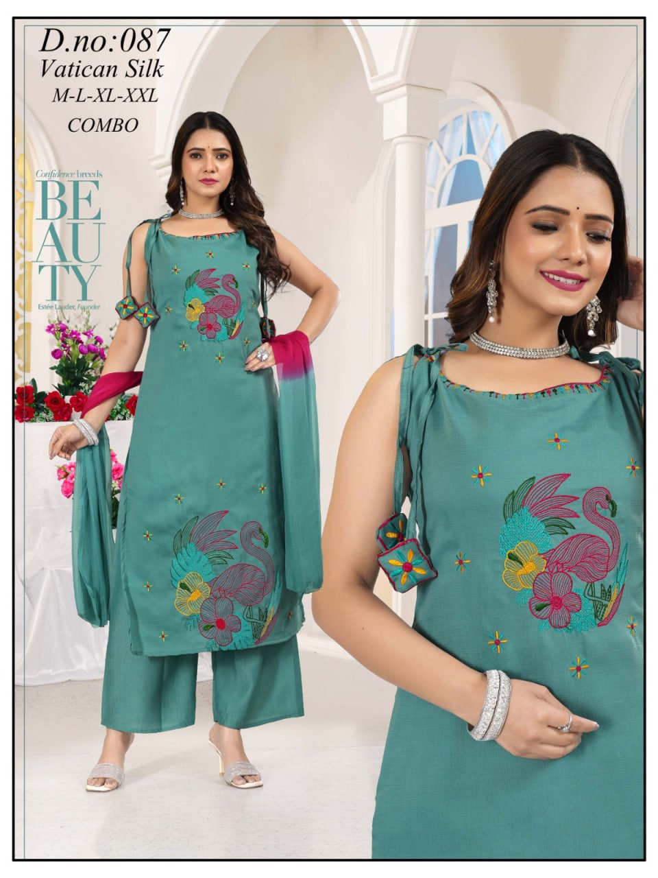 kurti neck panel