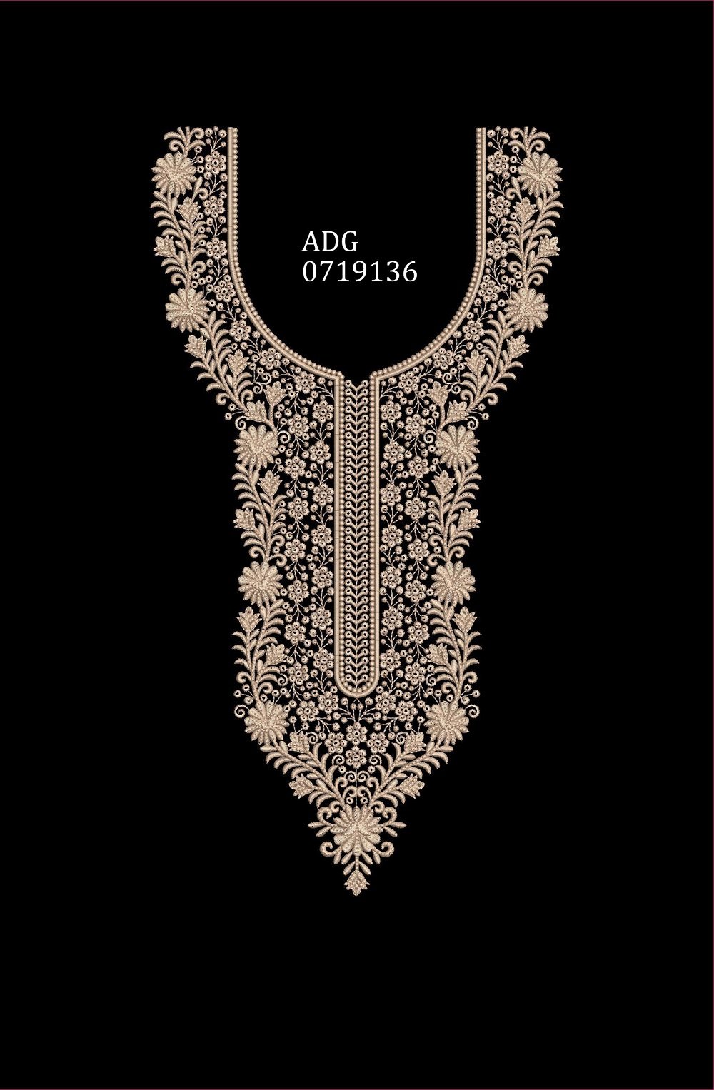 Neck Top Duppata Design