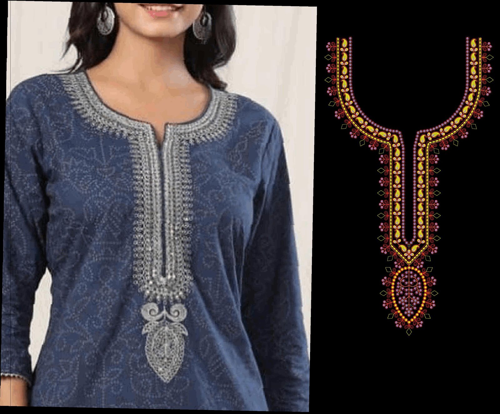 kurti neck seq