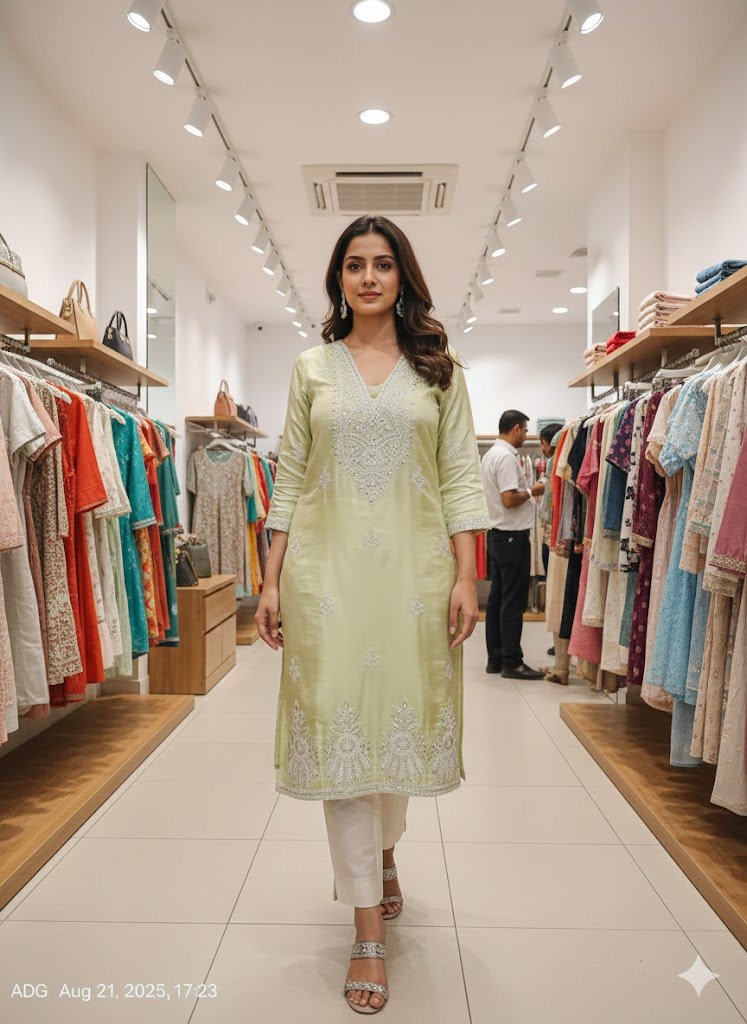 kurti neck panel