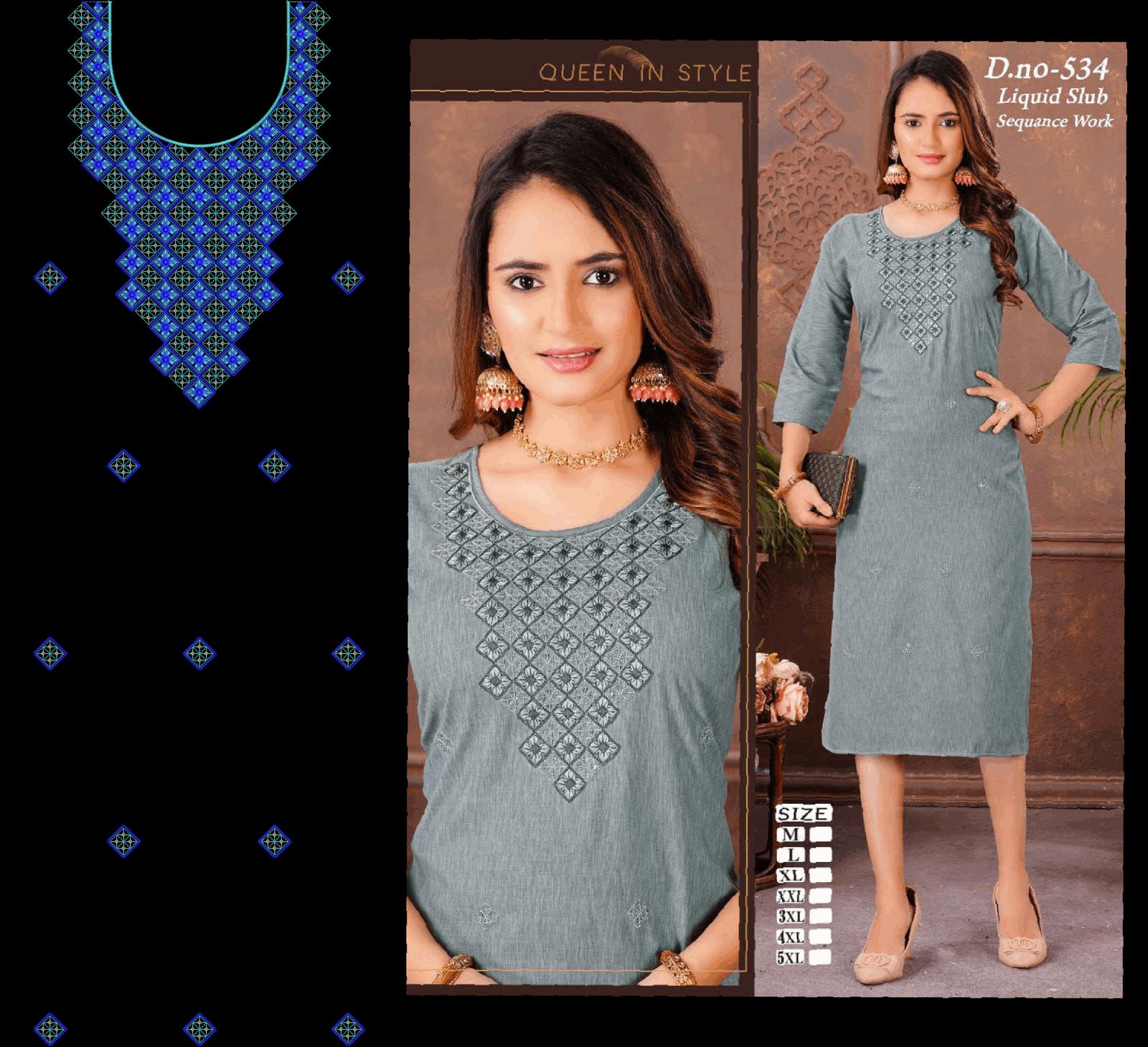 kurti neck panel sq