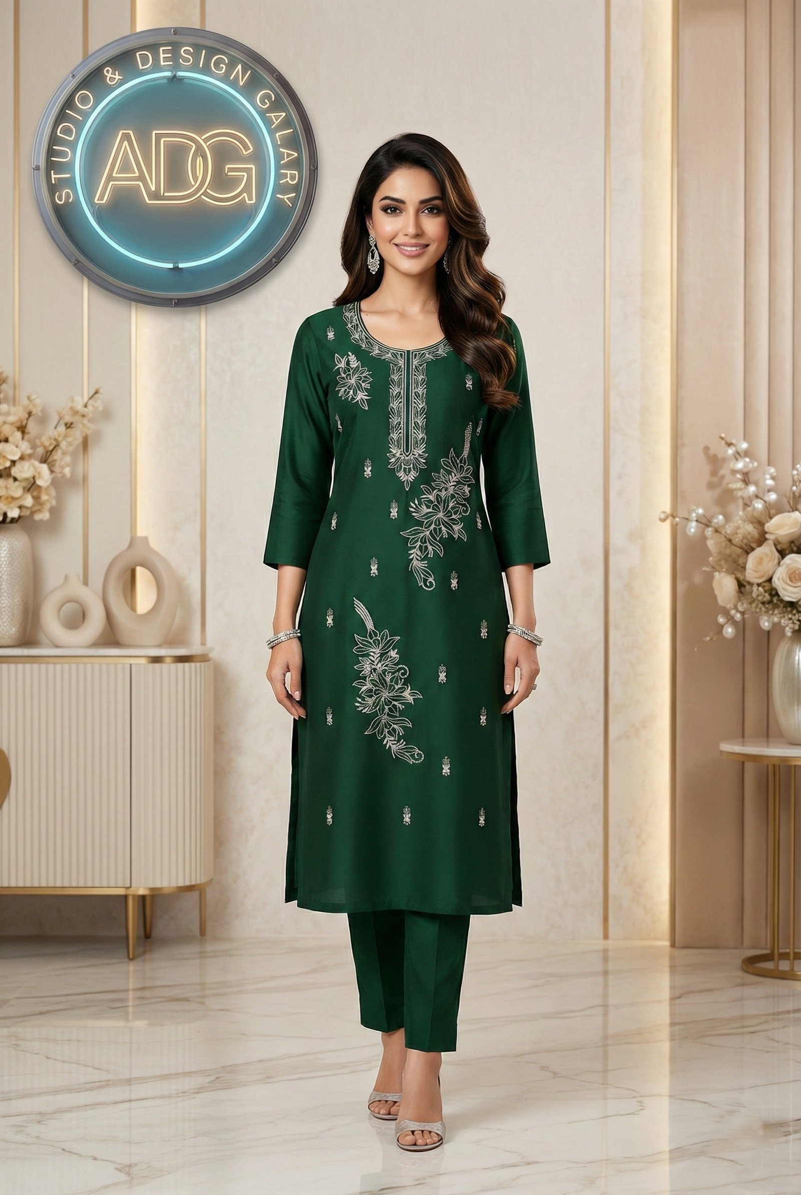 kurti neck panel