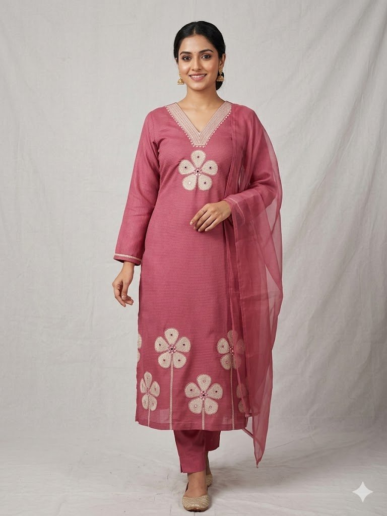 kurti neck panel