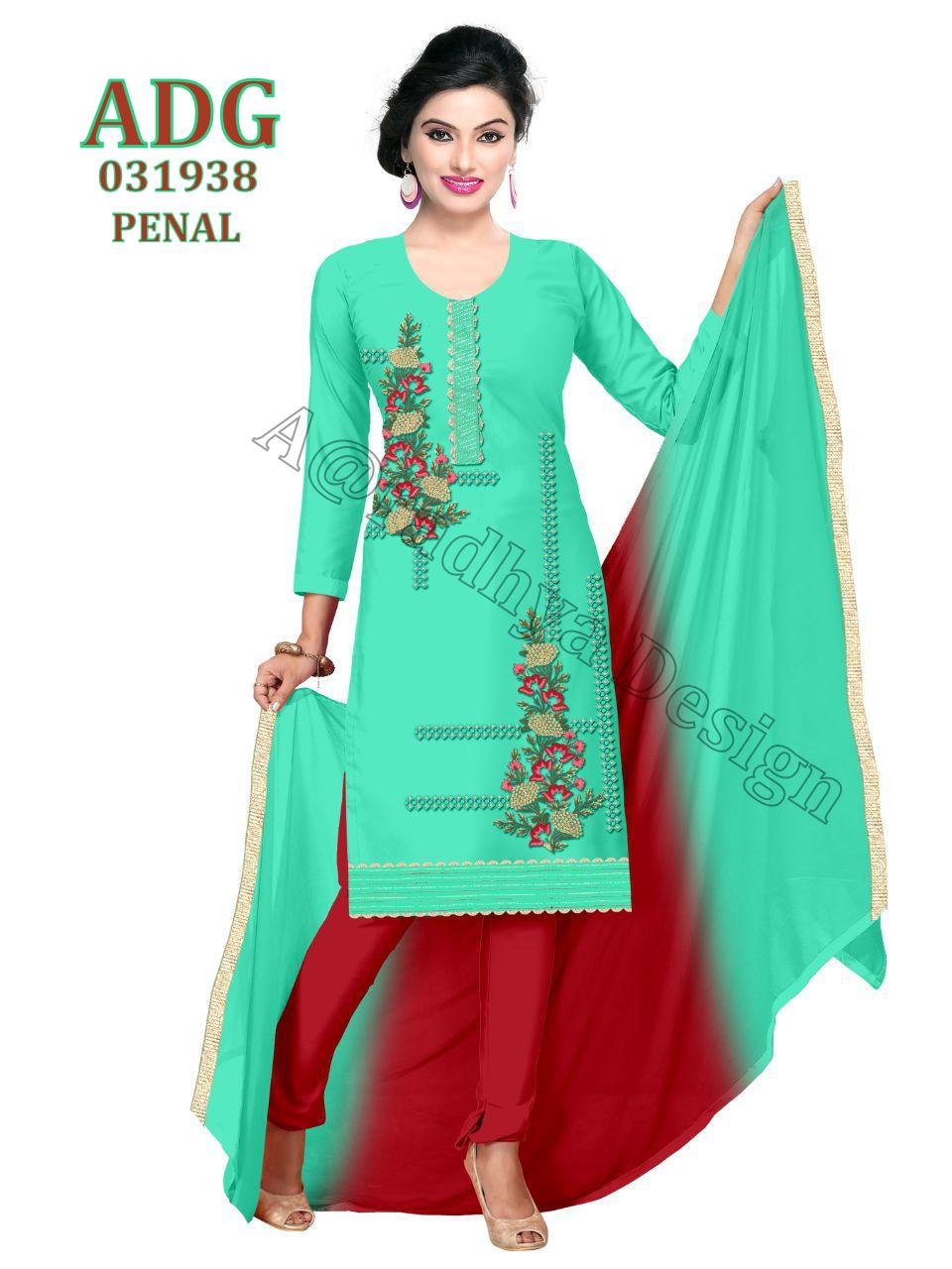 Daman & Single Head top & Duppata