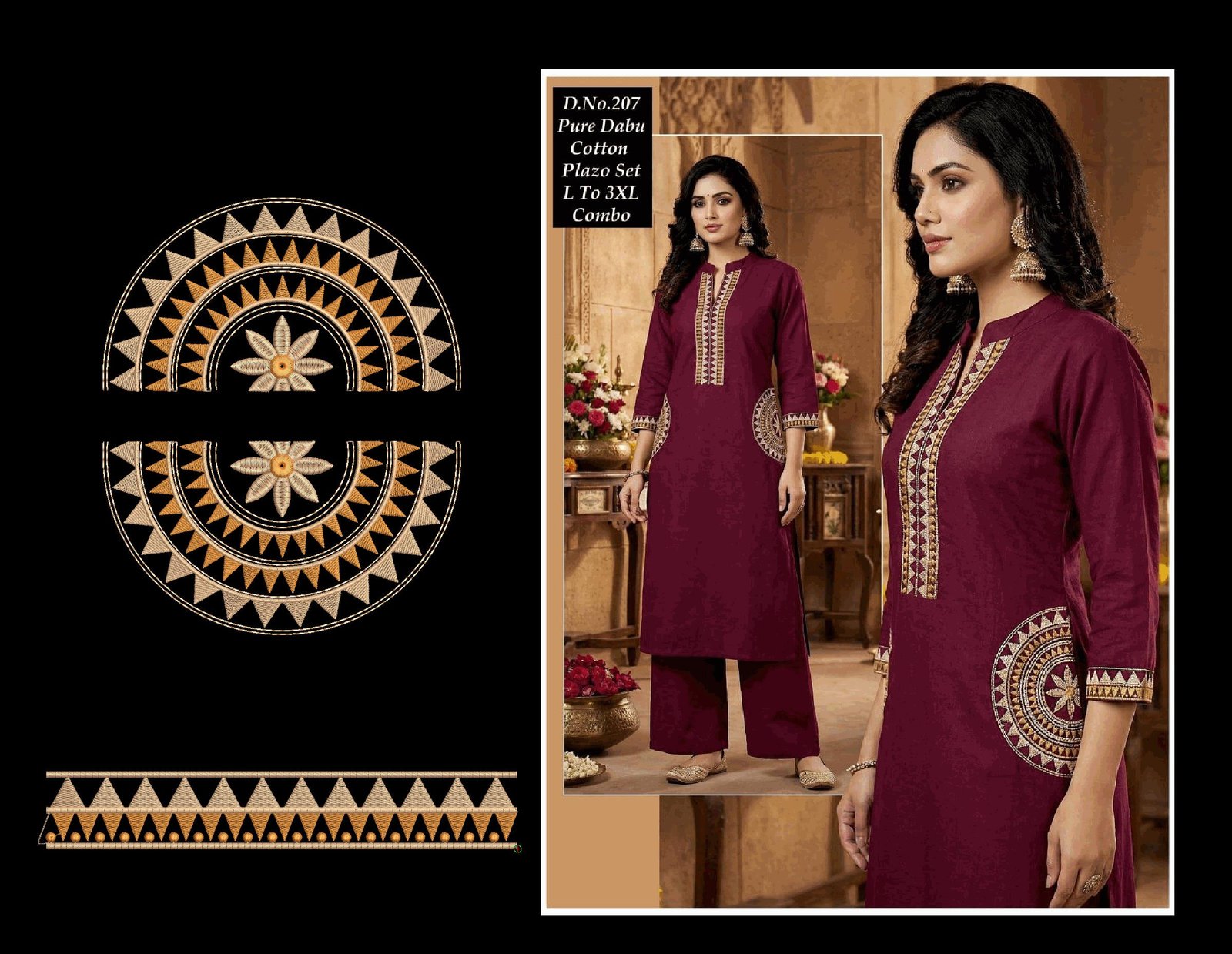 kurti neck pocket