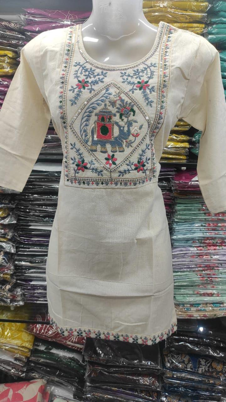 Fancy Kurti neck sq