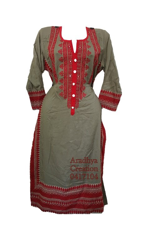 fancy kurti neck