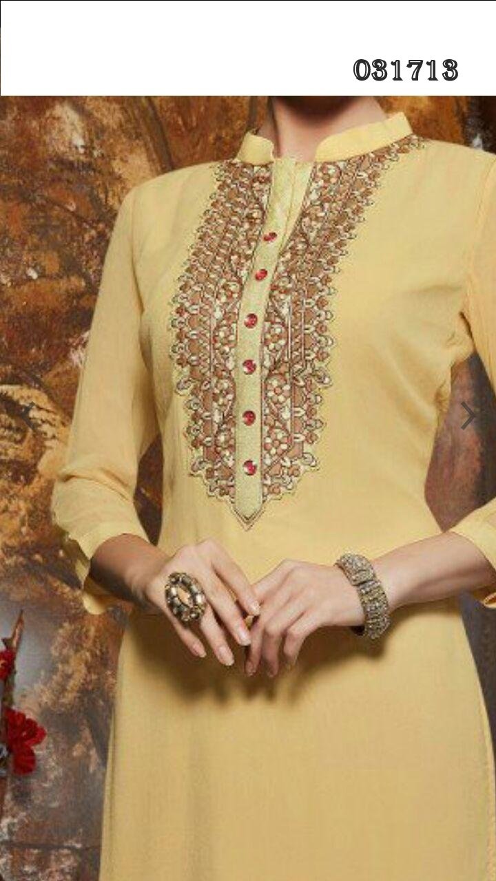 fancy kurti neck