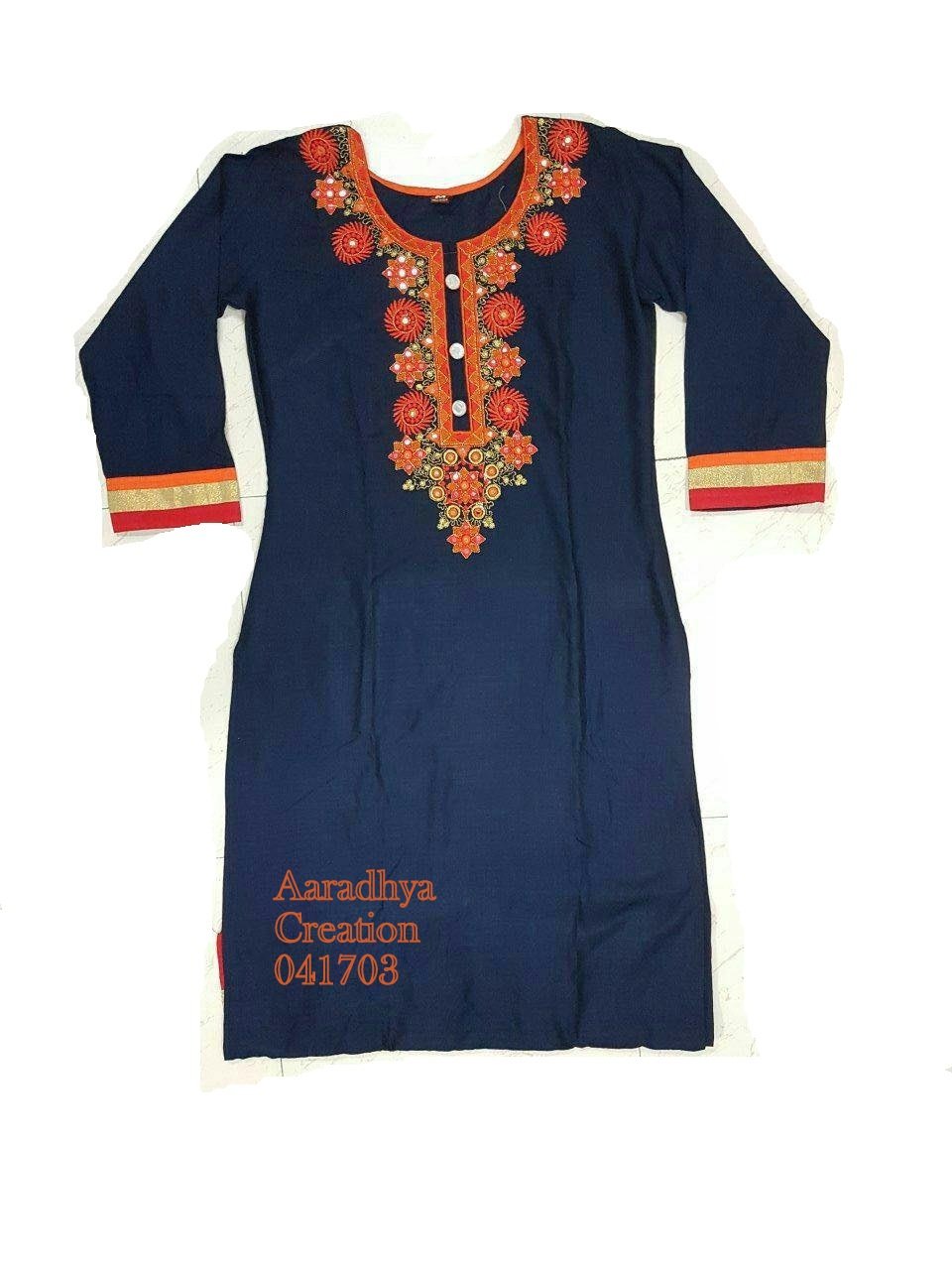 fancy kurti neck