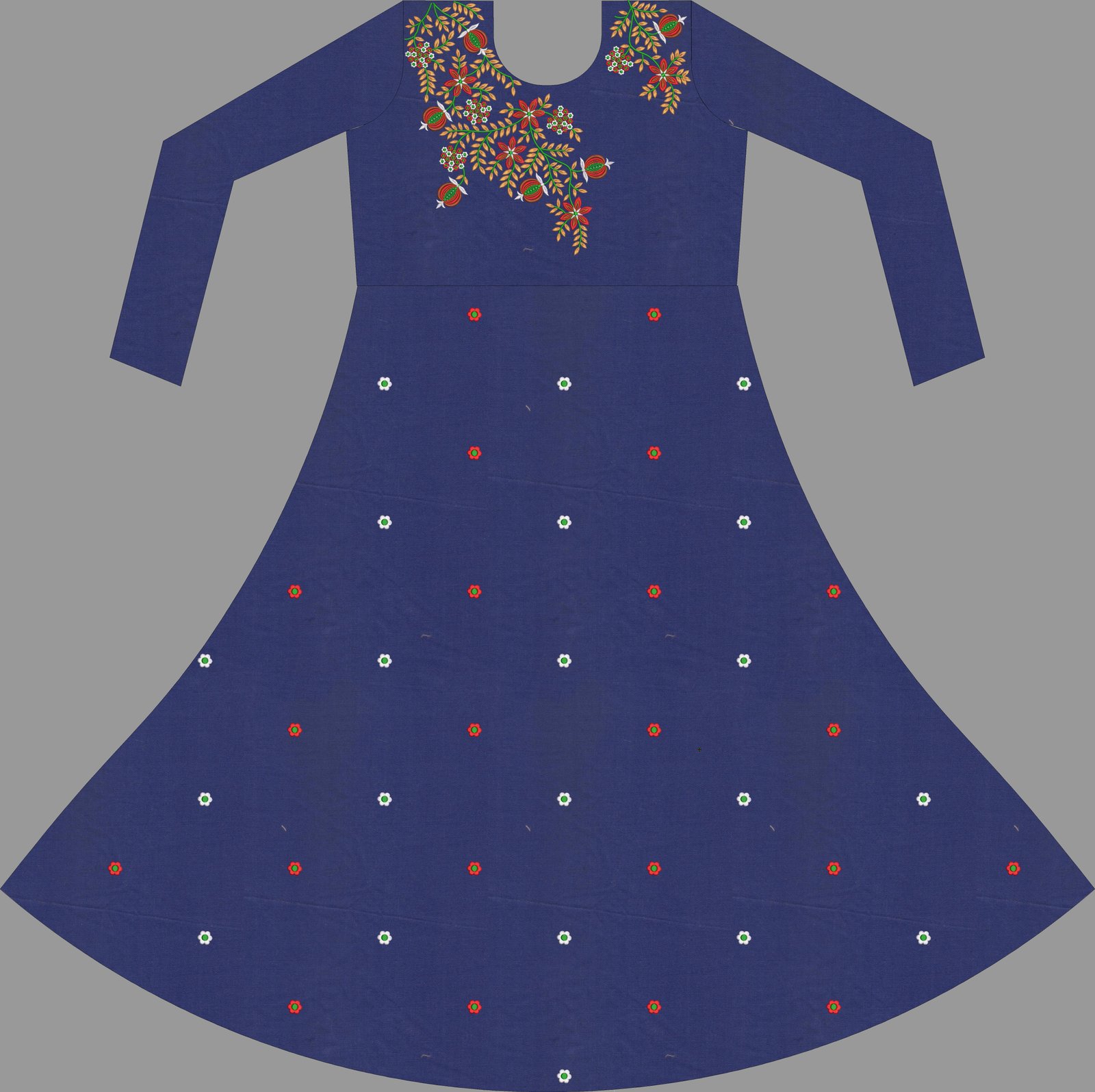 fancy ghera kurti