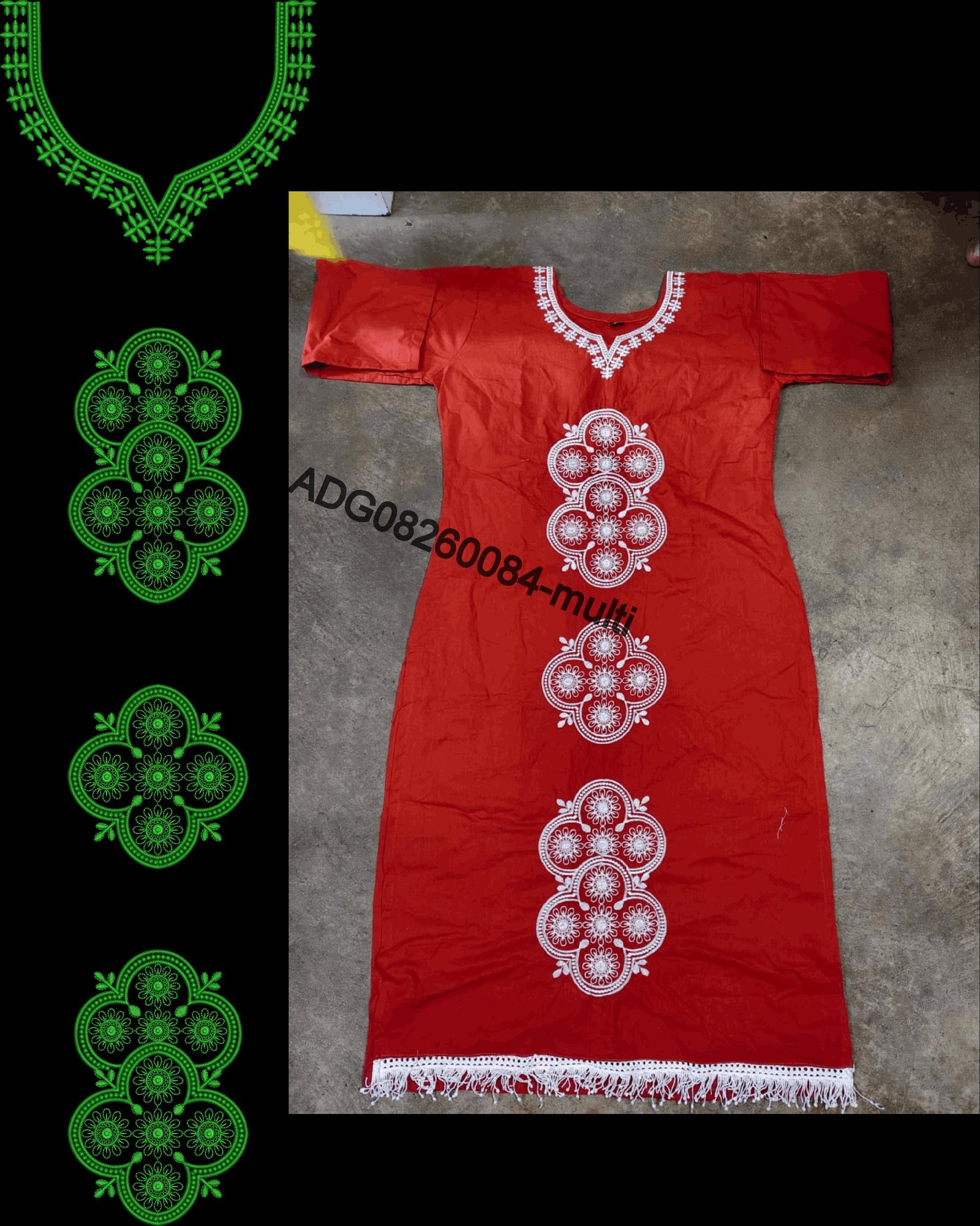 kurti neck panel