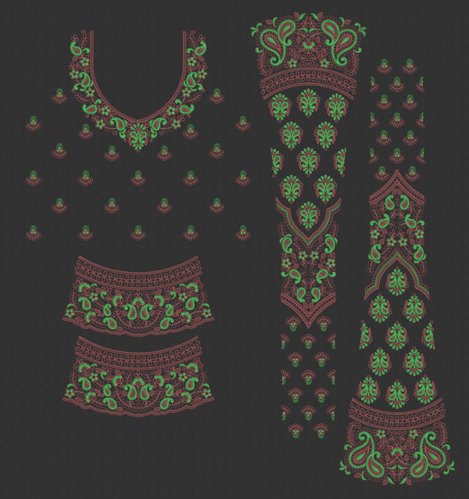 dori ghaghara choli