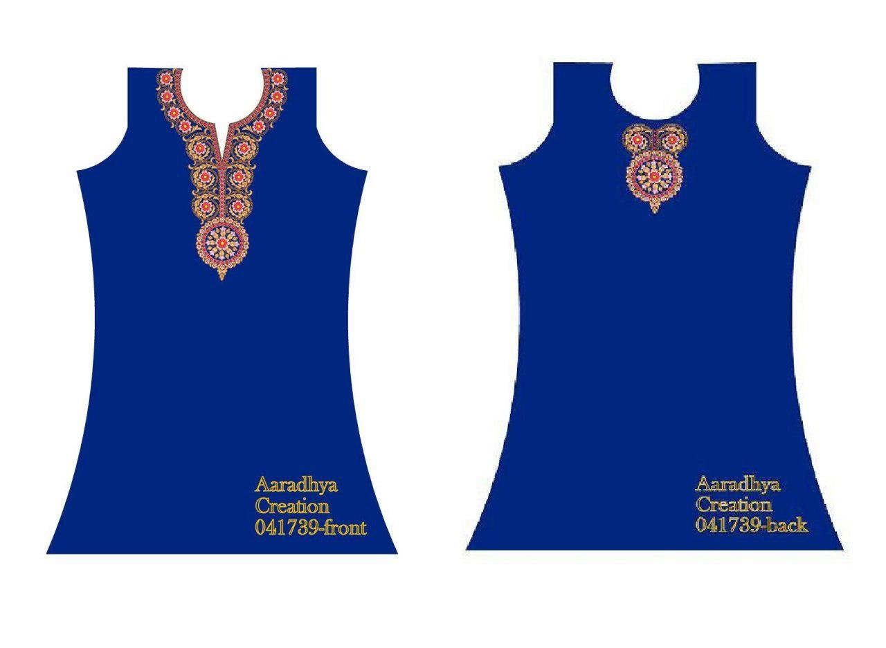 fancy kurti neck