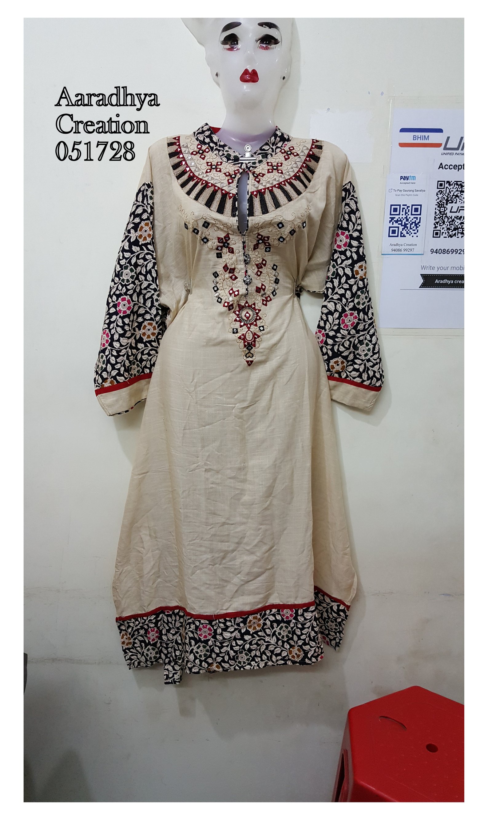 fancy kurti neck
