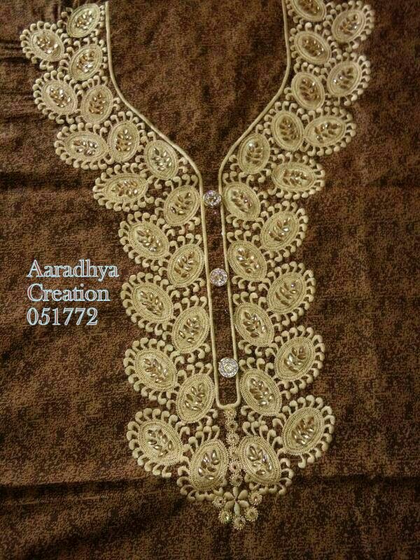 fancy kurti neck