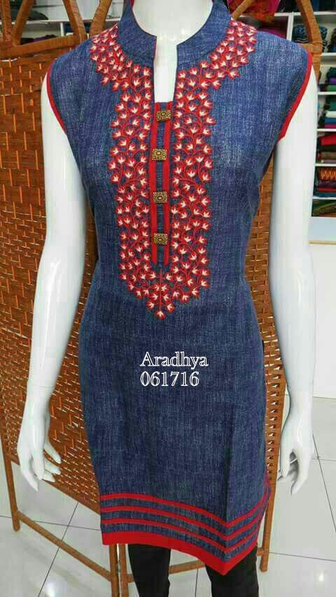 fancy kurti neck