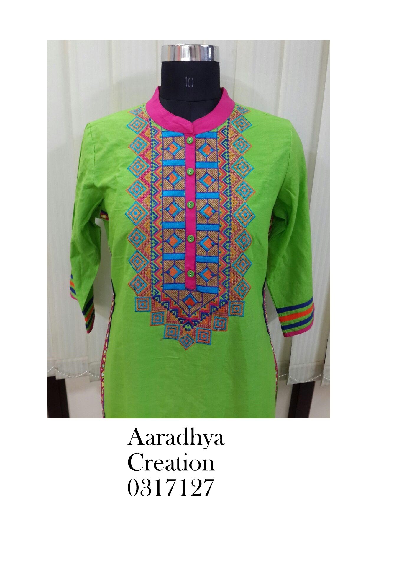 fancy kurti neck