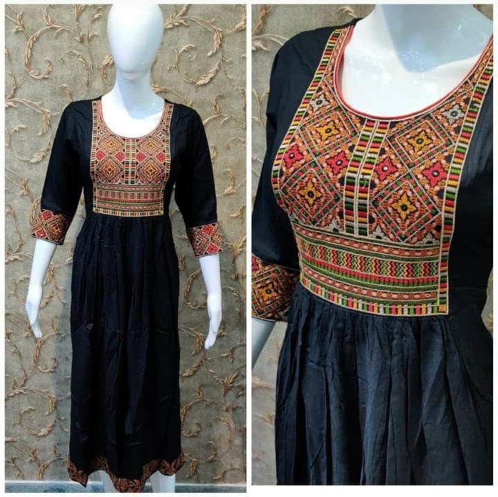 tabal neck kurti