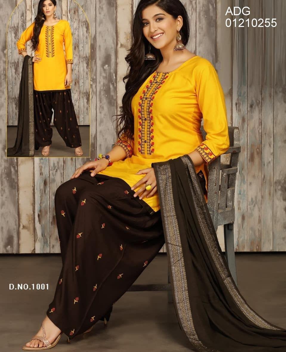 cross stitch kurti plazo