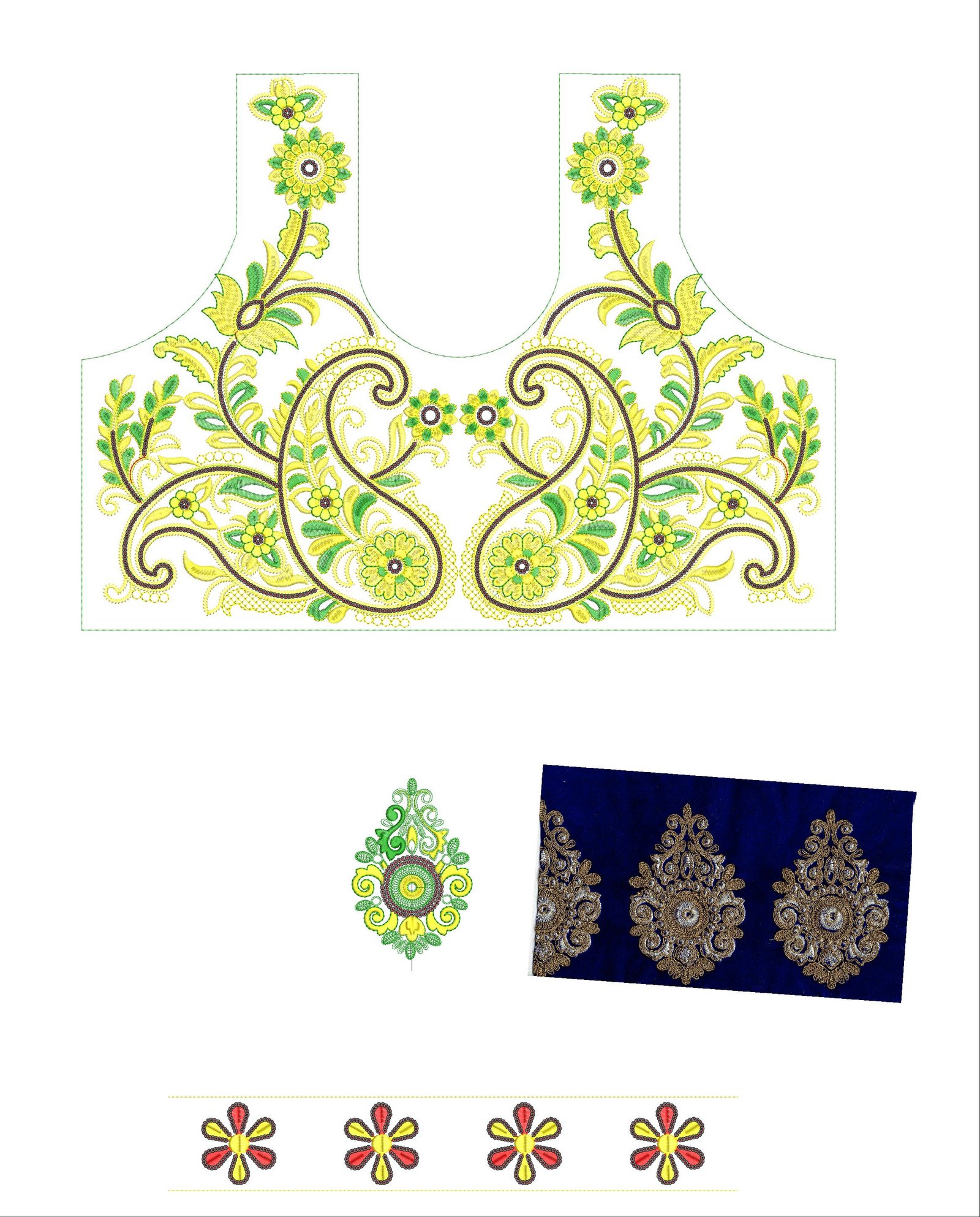 neck choli