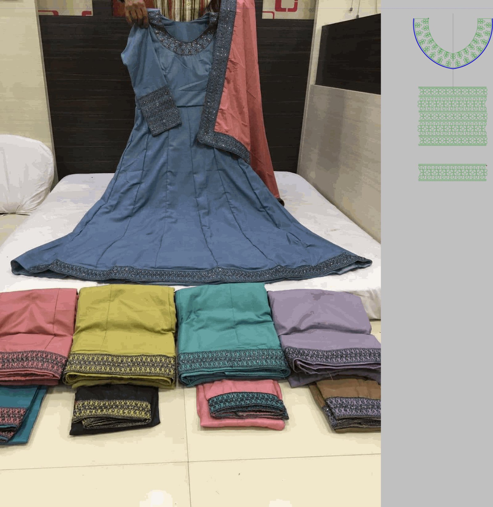 coding dress duptta