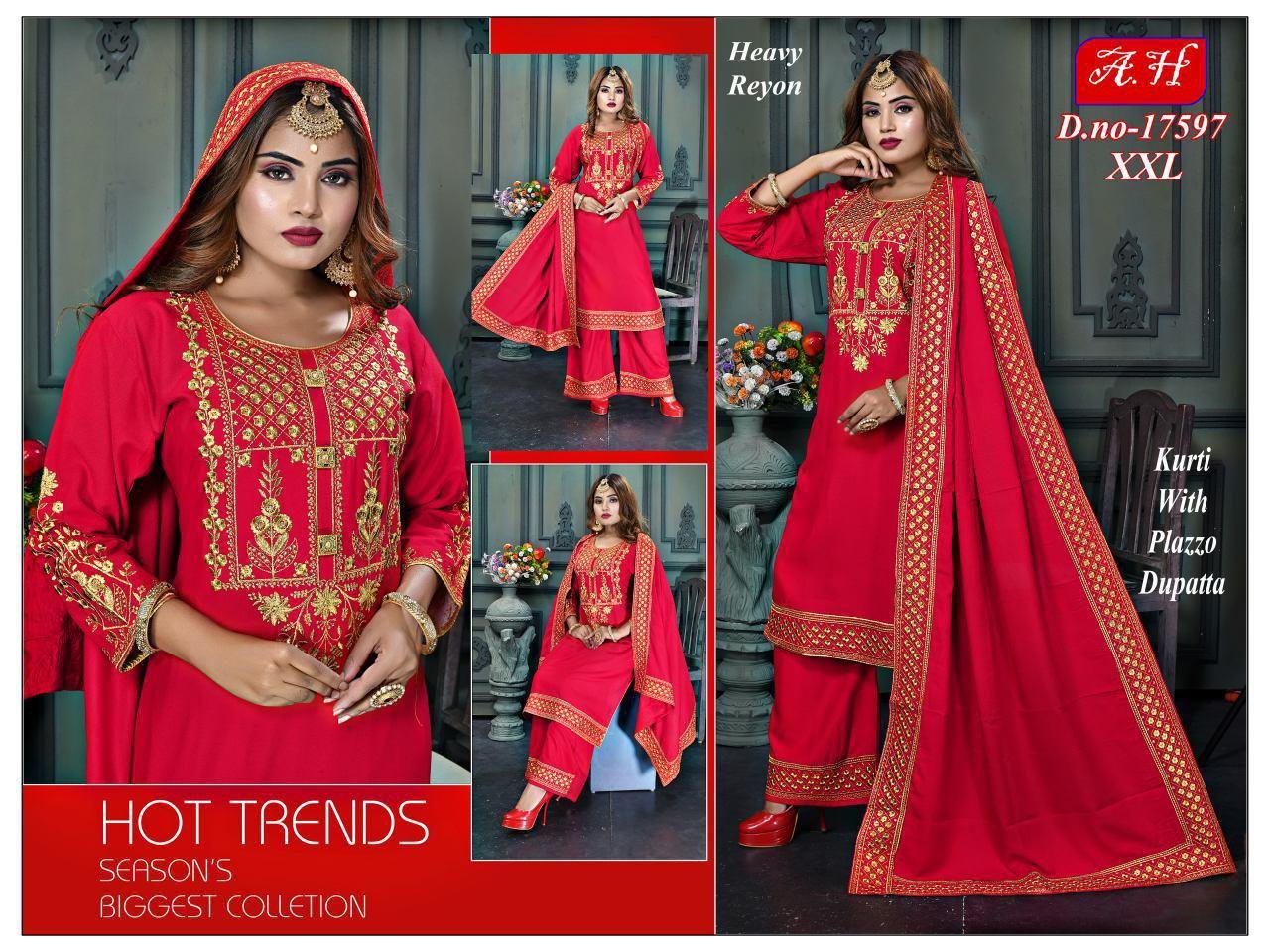 neck top dupatta