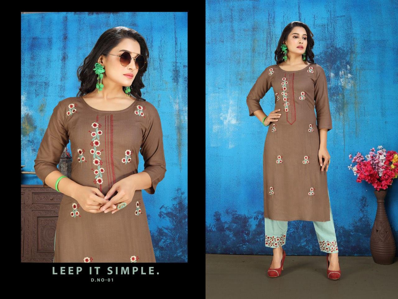 fancy kurti & pent plazo