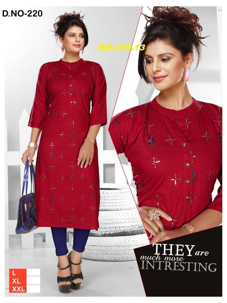 sequence kurti design