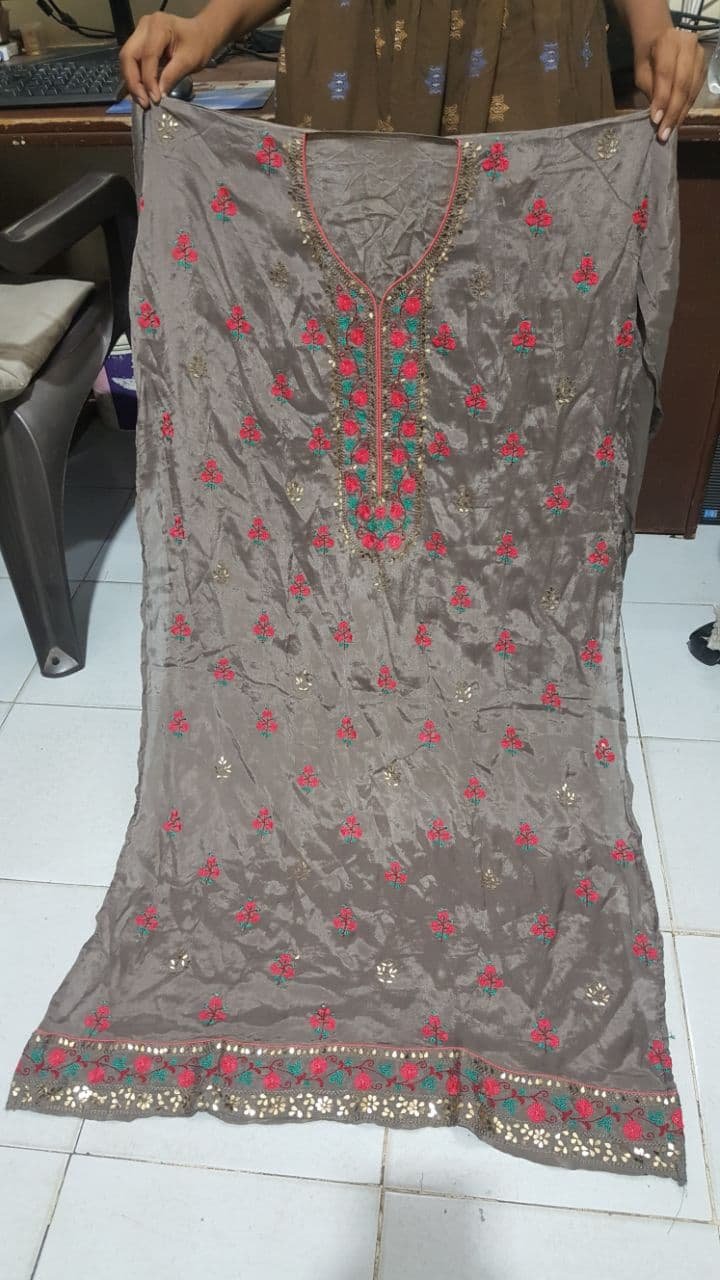 neck top dupatta