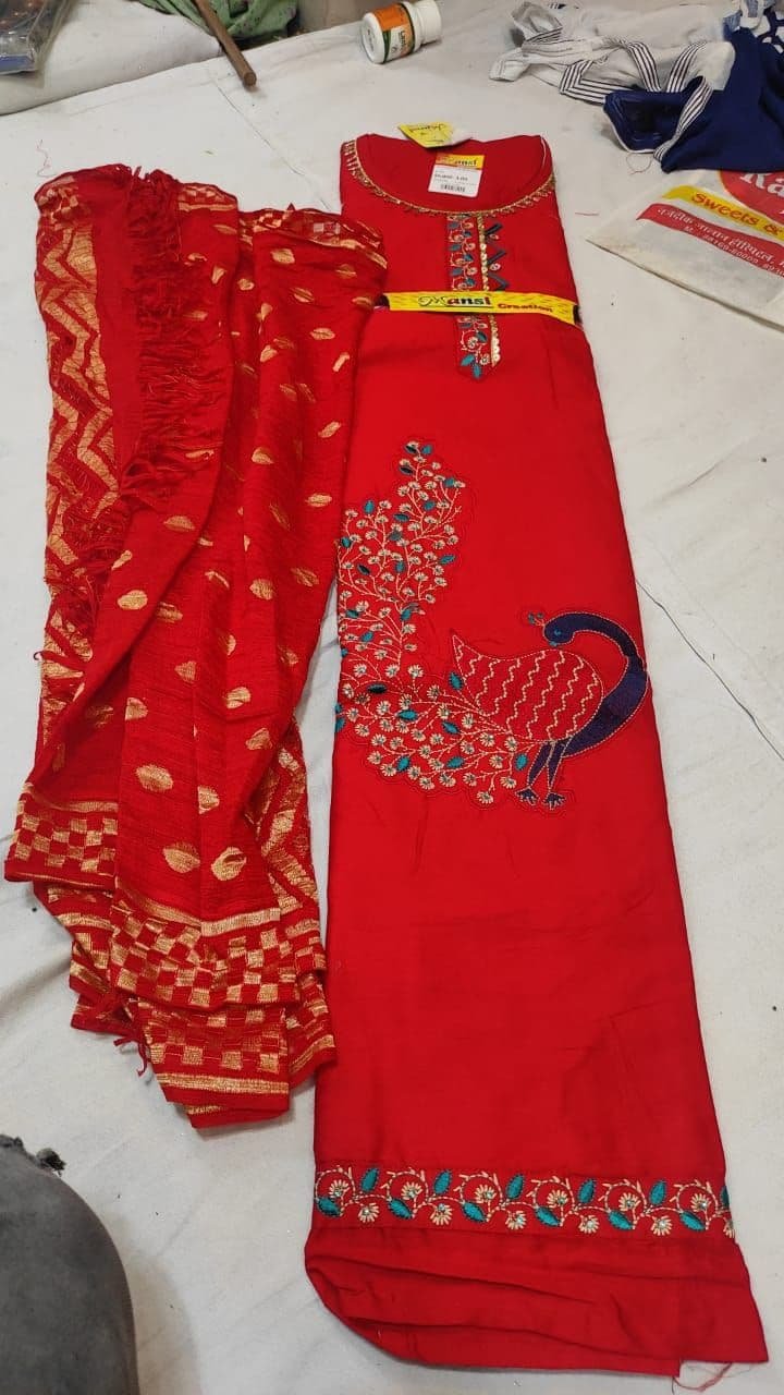 Neck top dupatta
