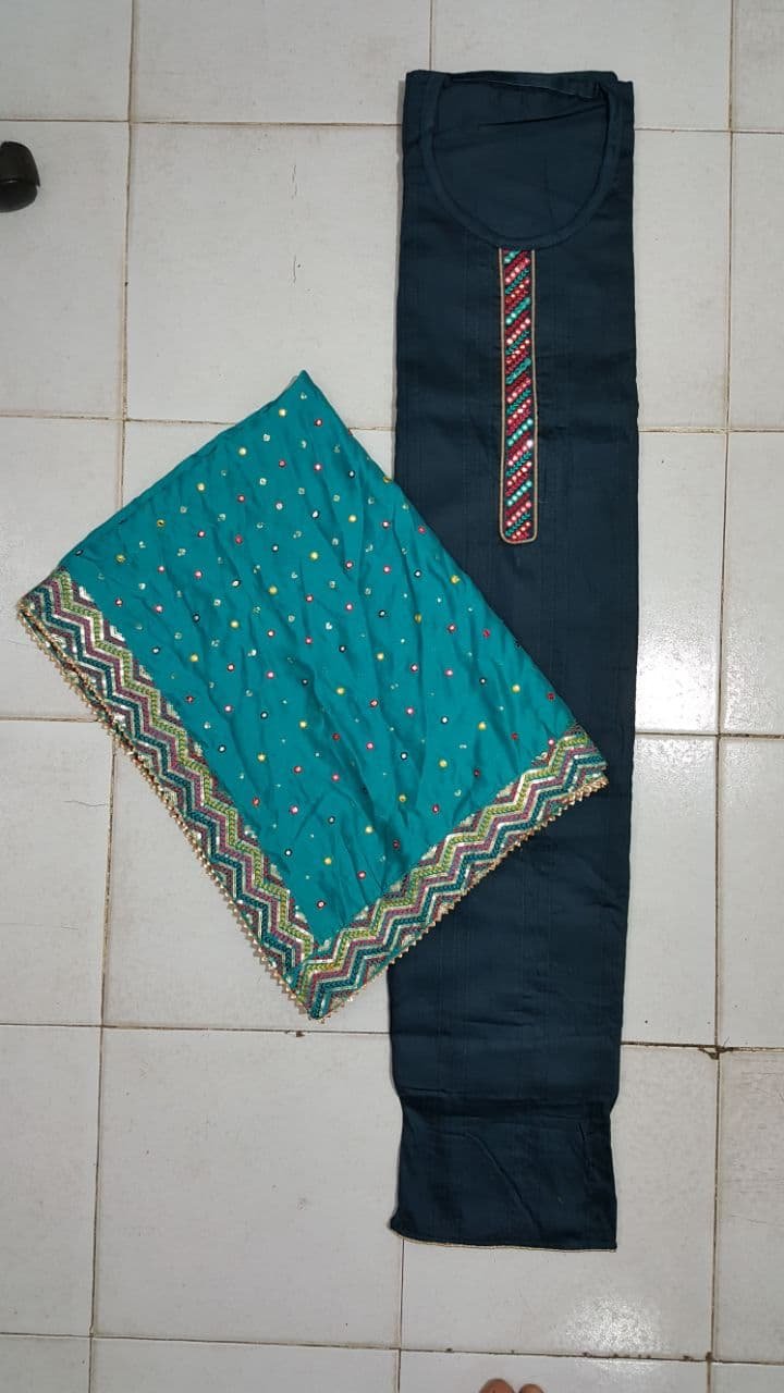 nack top dupatta design