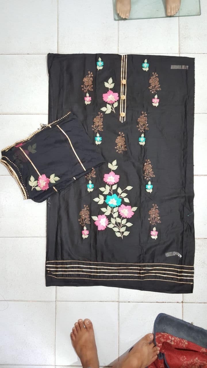 neck top dupatta