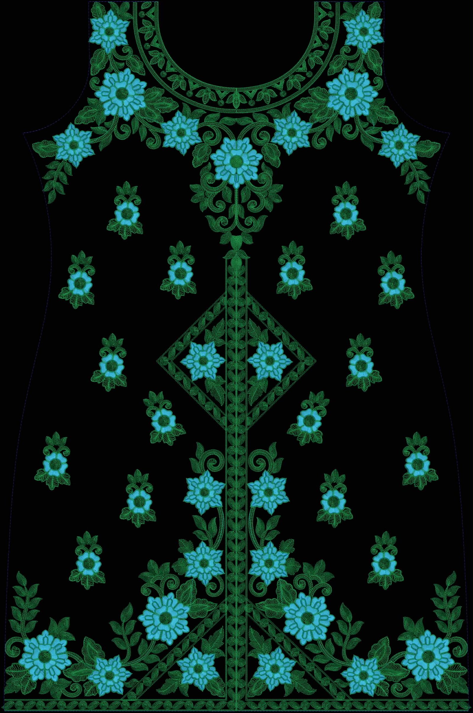 neck top dupatta