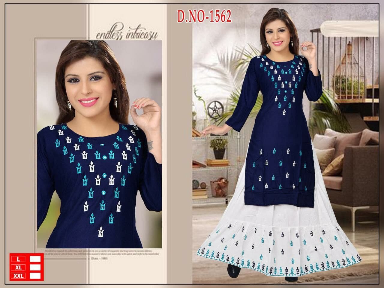 fancy kurti & plazo