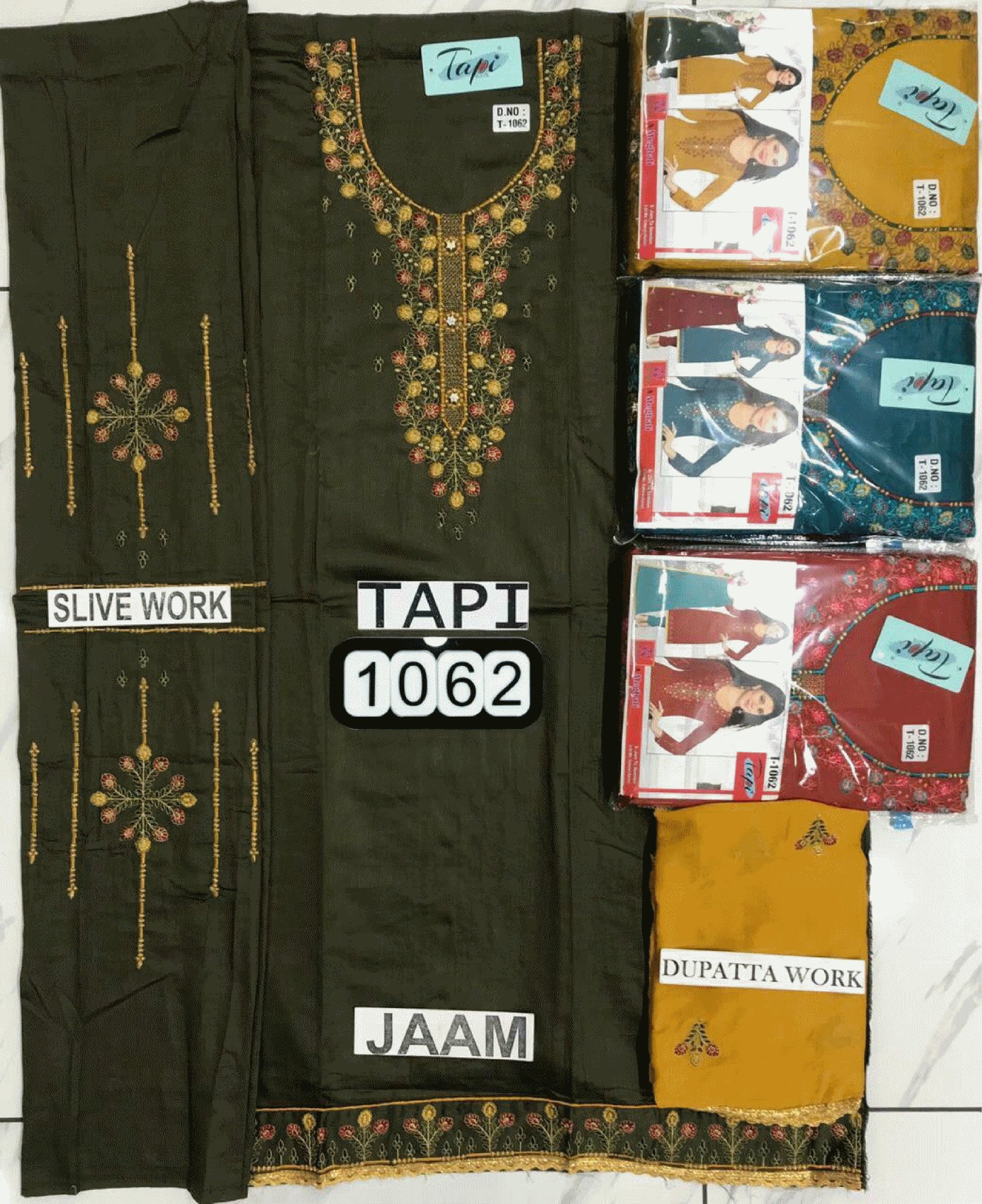 neck top dupatta