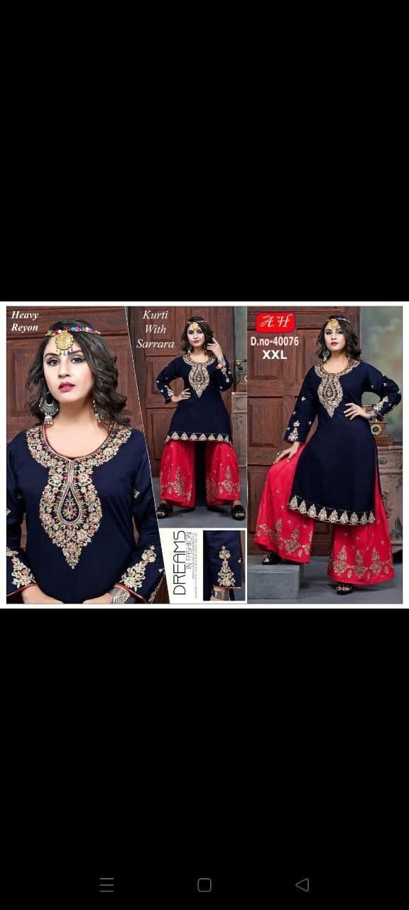 fancy kurti & plazo
