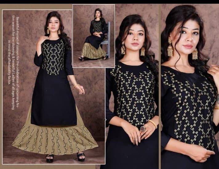 kurti top plazo
