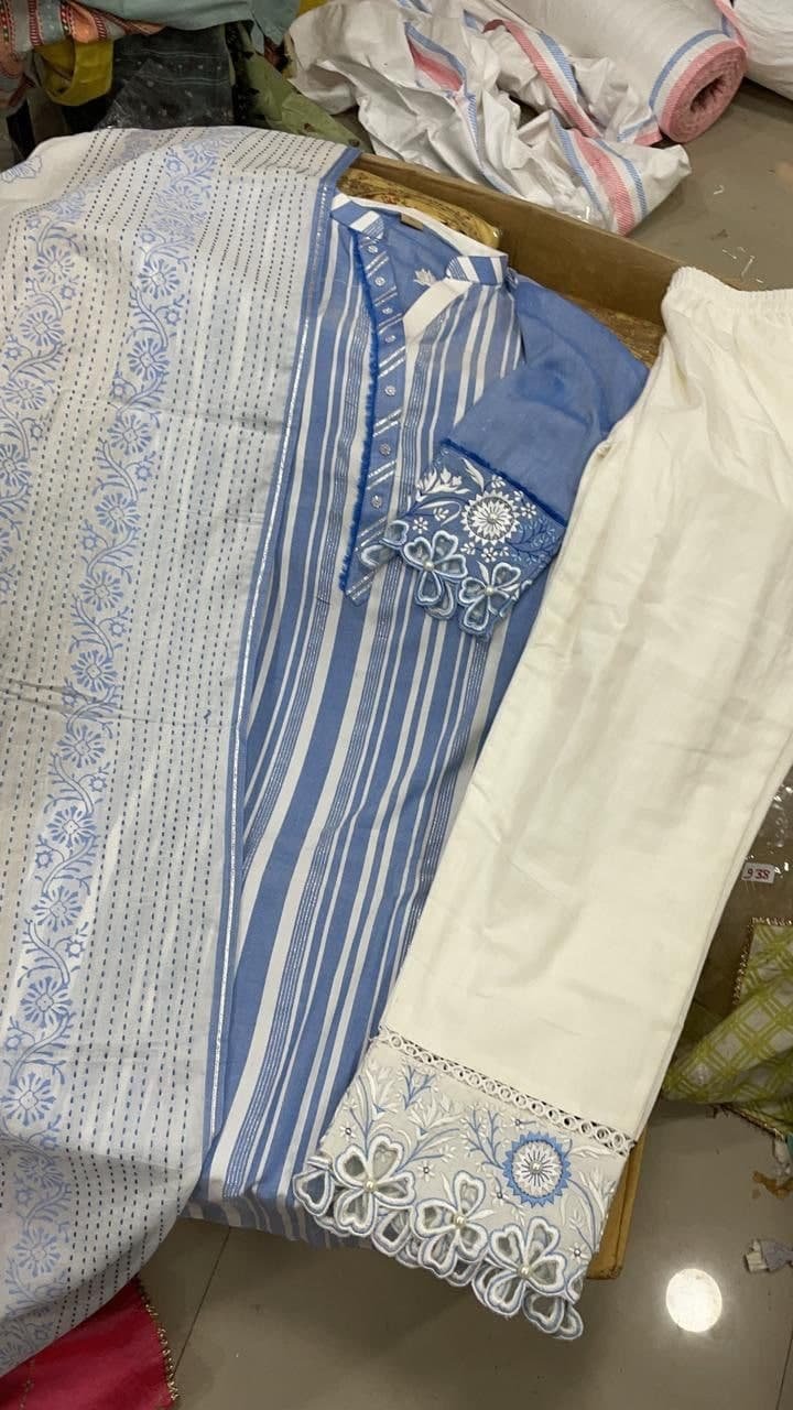 neck top dupatta