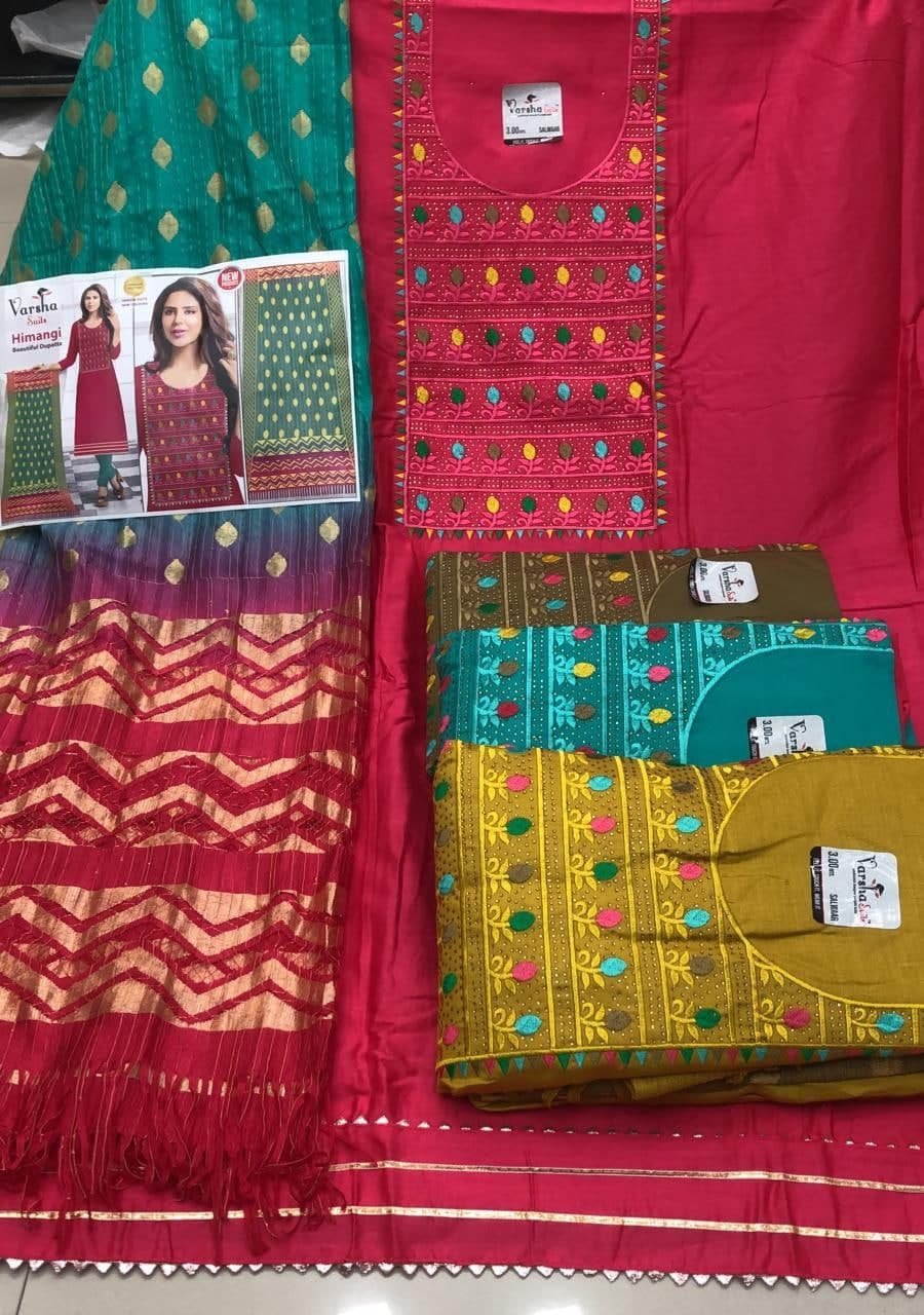 neck top dupatta